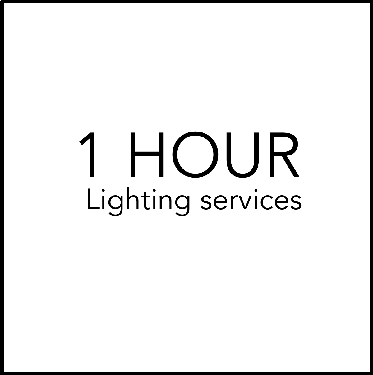 1 Hour of Lighting Design Services