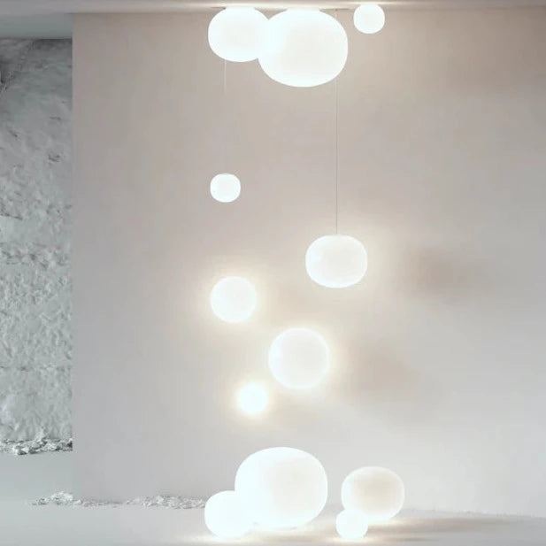 Volum Pendant, White Glass, IP20