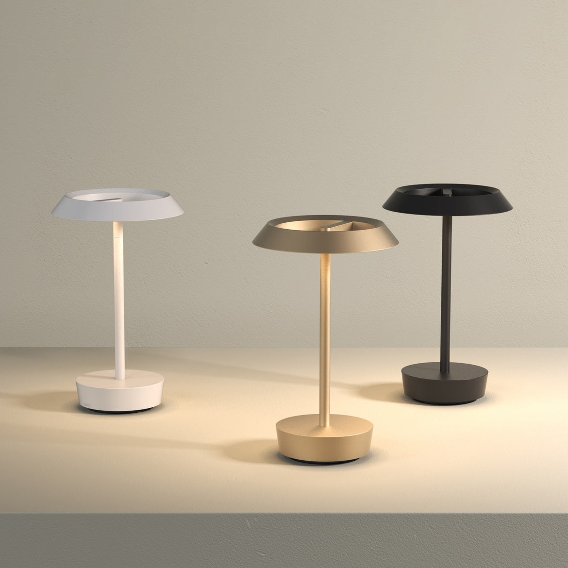 Halo Table Lamp, White, LED, Wireless, Touch Step Dim, IP20