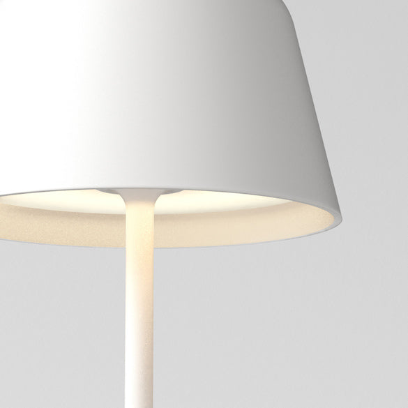 Nomad Table Lamp, White, LED, Wireless, Push Dim, IP65