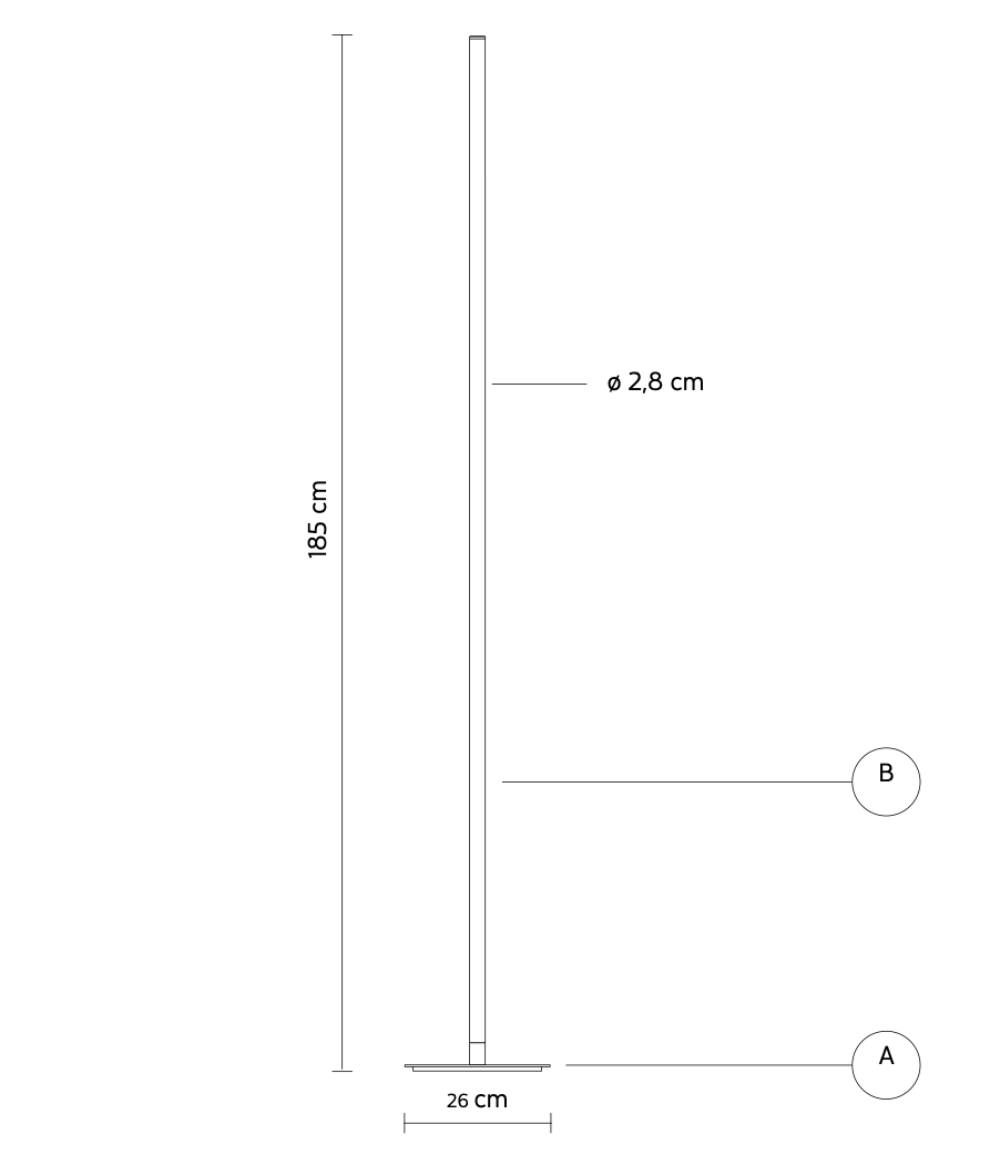 Accippichio Floor Lamp, Black Net, LED, Foot Dimmer, IP20