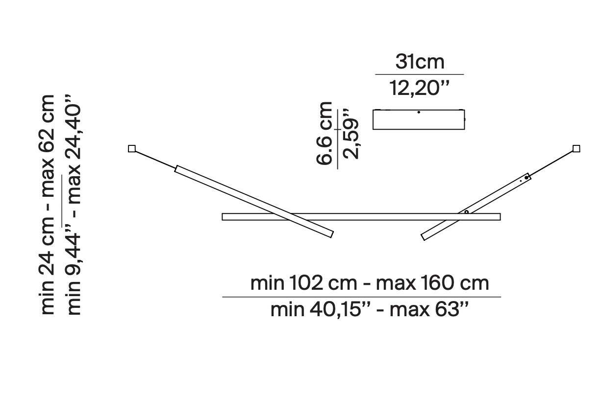 Across Adjustable Linear Pendant, White, LED, Phase Dim, IP20