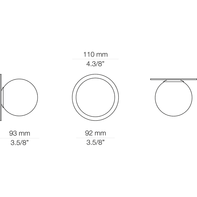 Alfi Spot Light, White Glass with Gold Hardware, LED, Recessed, On/Off, IP20