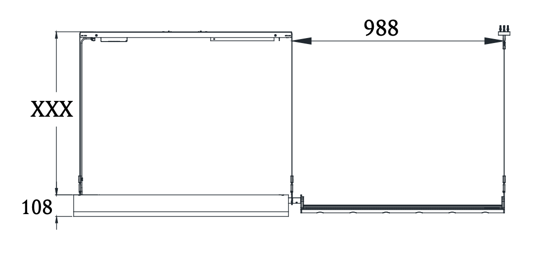 Aluet Linear Double Pendant, 203 cm, Ash Wood, Indirect Only, LED, 70W, Triac Dim, IP20