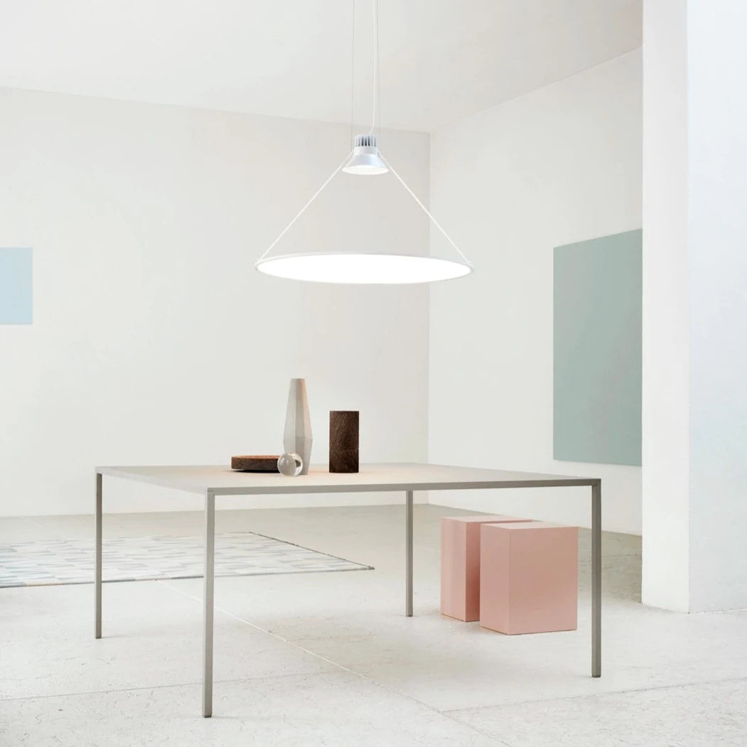 Amisol Pendant, White Stretch Reflector, 108 cm, LED, Push/DALI Dim, IP20