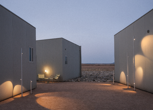 Bamboo Floor, 1 Beam, White, LED, 2.1W, On/Off, IP66