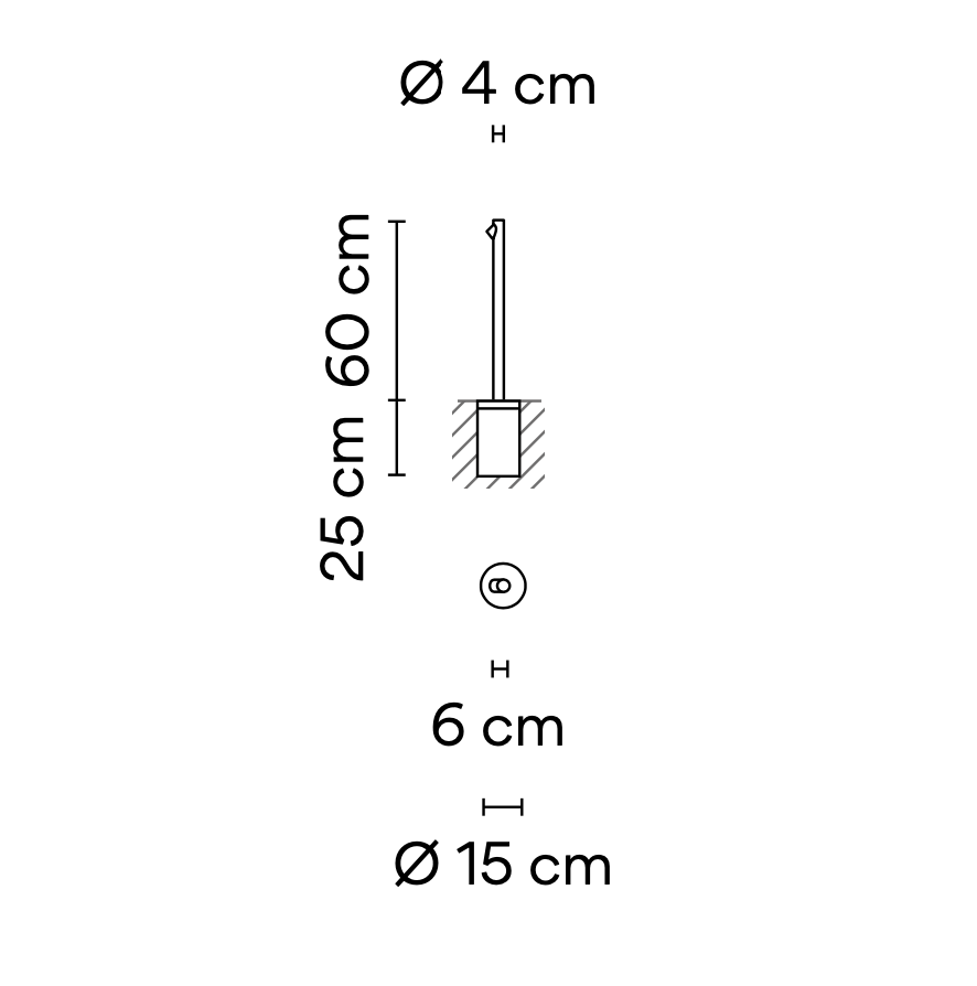 Bamboo Floor, 1 Beam, Oxide, LED, 2.1W, On/Off, IP66
