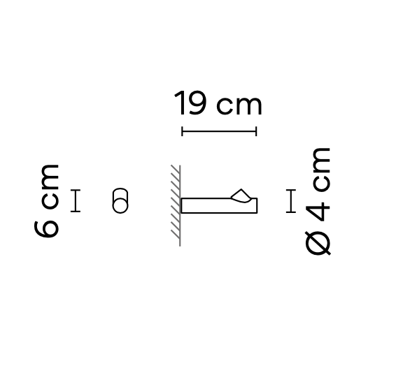 Bamboo Wall, Oxide, LED, 2.1W, On/Off, IP66