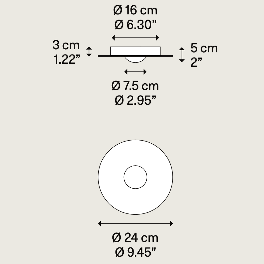 Bugia Ceiling, Single, Glossy Chrome, LED, Triac Dim, IP20