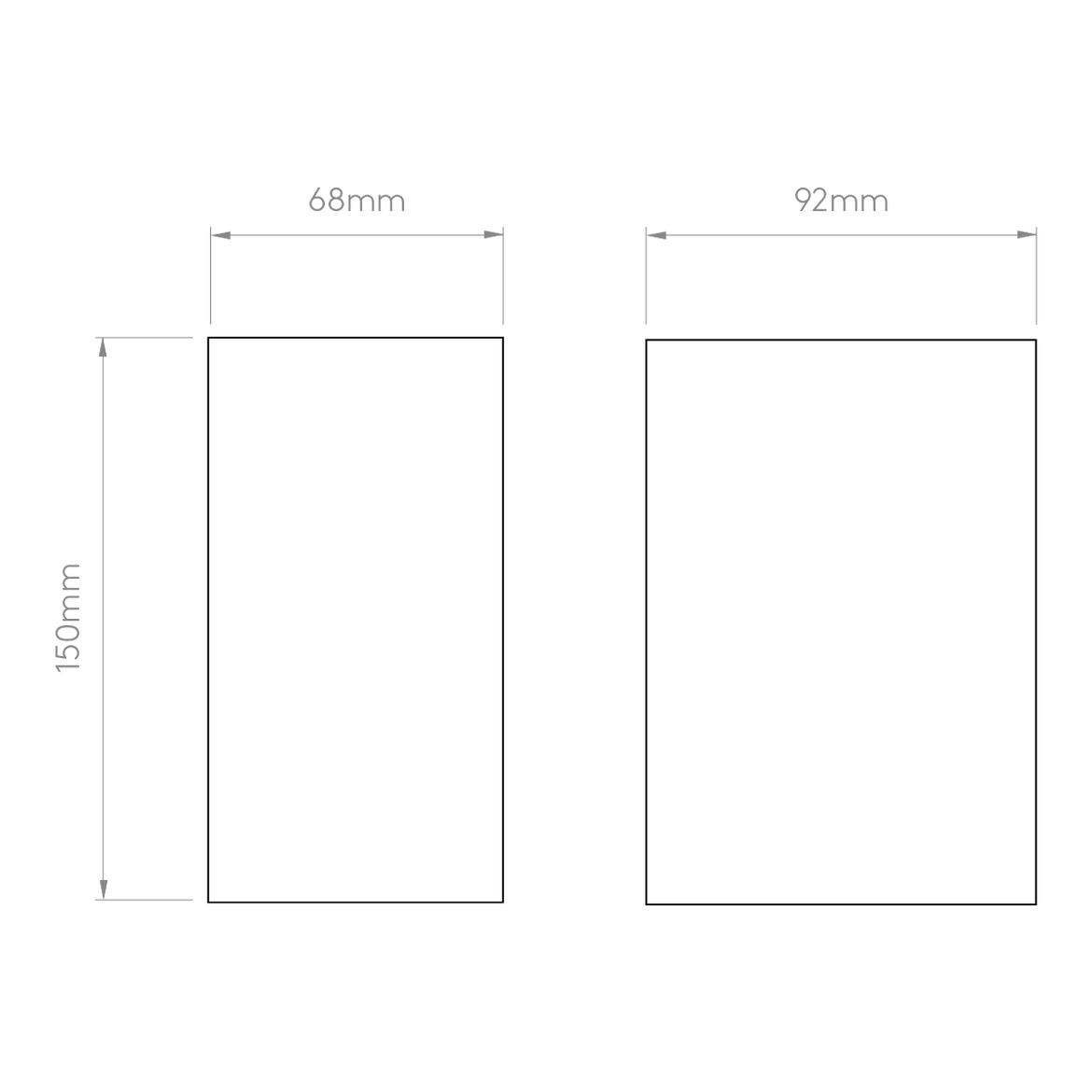 Chios 150, Wall Light, Textured Grey, GU10, IP44
