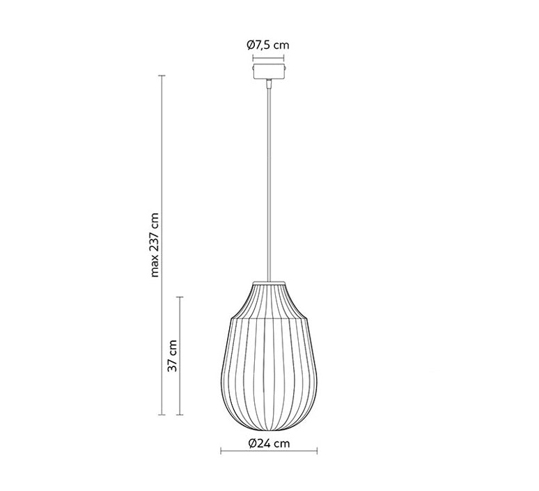 Karman Italia long Circus pendant technical drawing