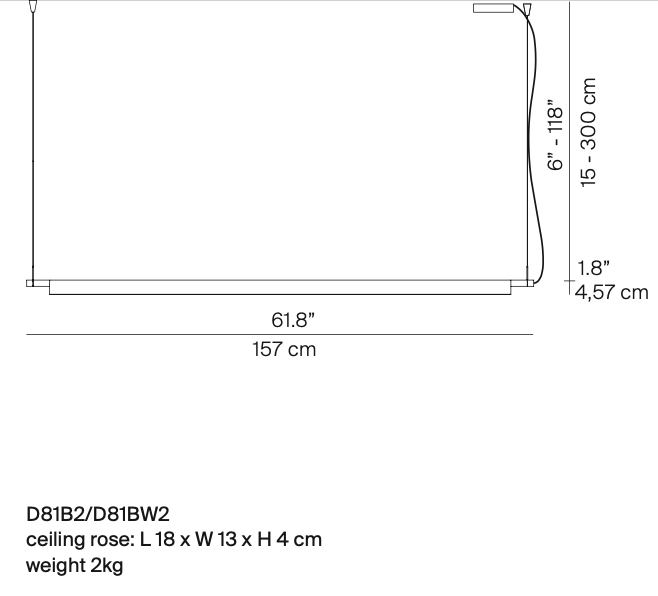 Compendium Linear Pendant, Brass, LED, 33W, Phase Dim, IP20