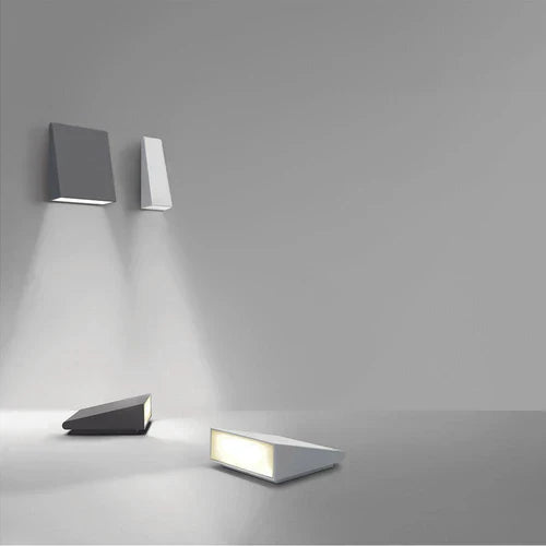 Cuneo Wall or Ground Light, Small, Grey White, LED, On/Off, IP65
