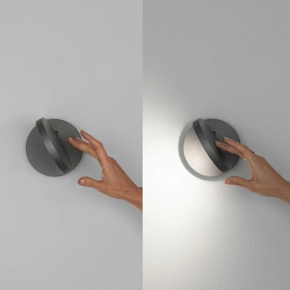 Demetra Adjustable Reading Wall Light, Black, LED, Touch Dimmer, IP20