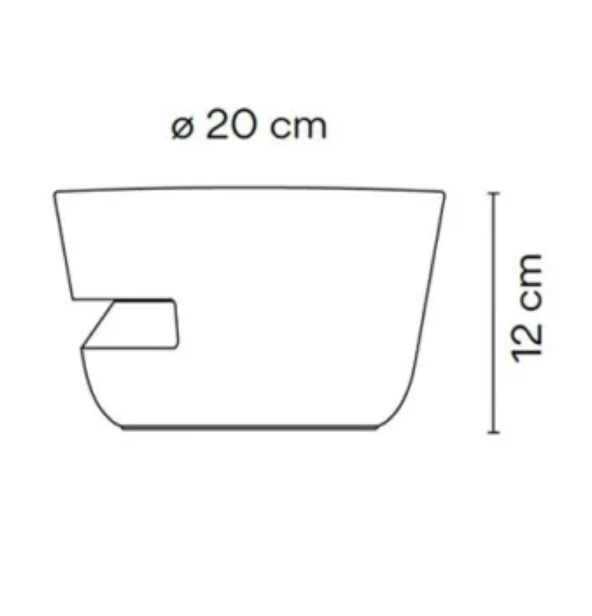 Dots Bollard, Large, Half Halo, Beige, LED, IP65