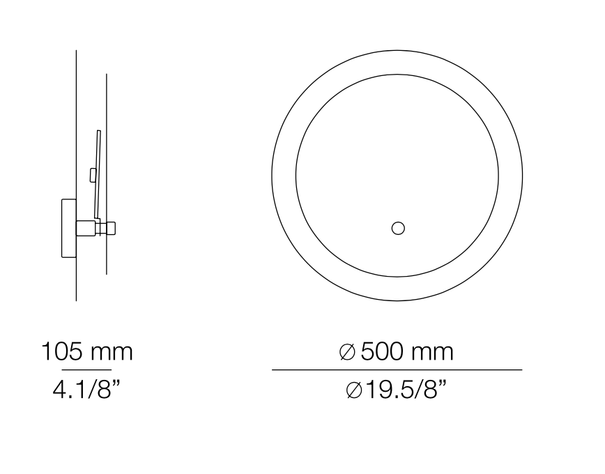 Eclipsi Wall or Ceiling Light, LED, Triac Dim, IP20