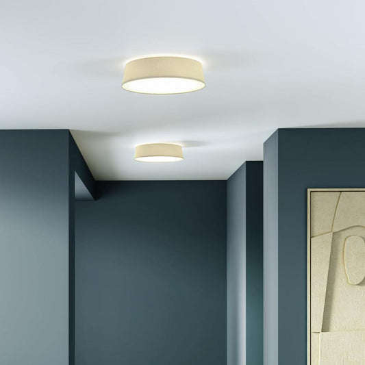 Fife Ceiling, Putty Fabric, E27, IP20