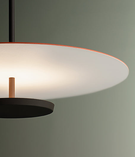 Flat Pendant with Ceiling Light, Dimmable, IP20