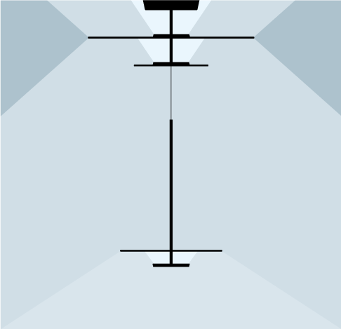 Flat Pendant with Ceiling Light, Dimmable, IP20