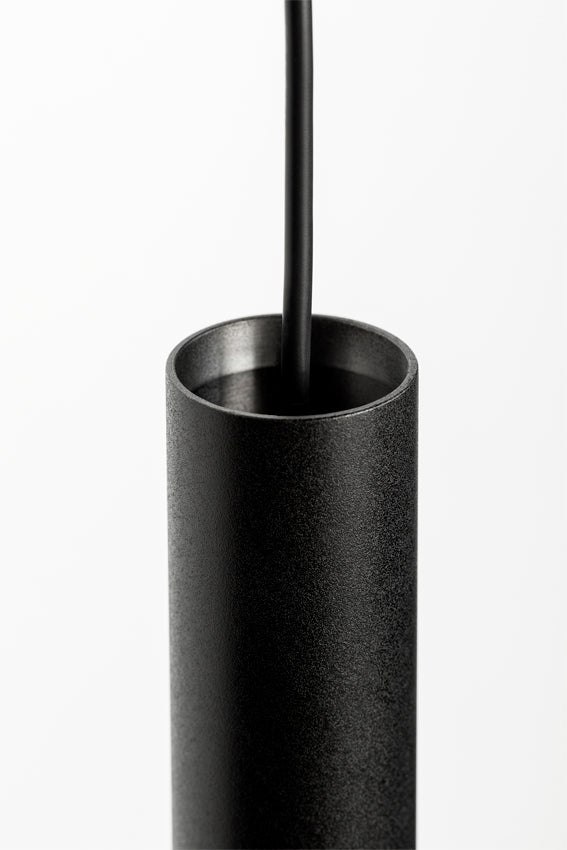 Flow Pendant, Black, 41 cm H, LED, Recessed Mount, Triac Dim