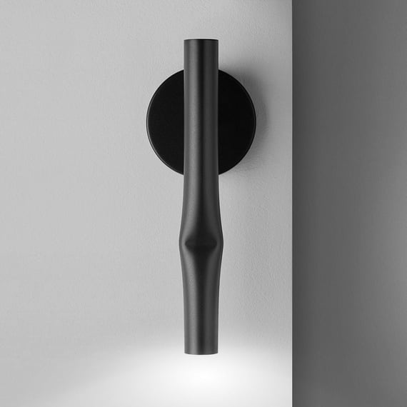 Flow Wall Light, Black, LED, On/Off