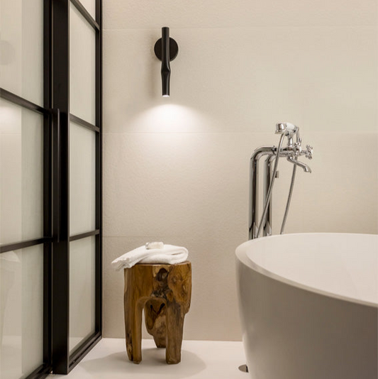 Flow Wall Light, Black, LED, On/Off