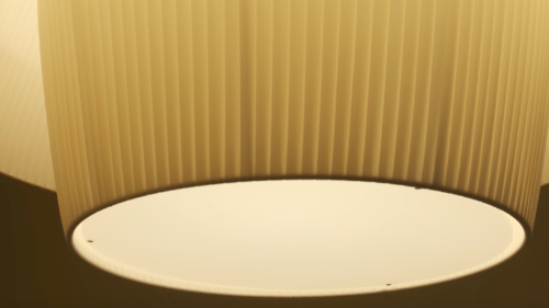 Folie Pendant, Vertical 2 Tiers, Cream Ribbons, E27, IP20
