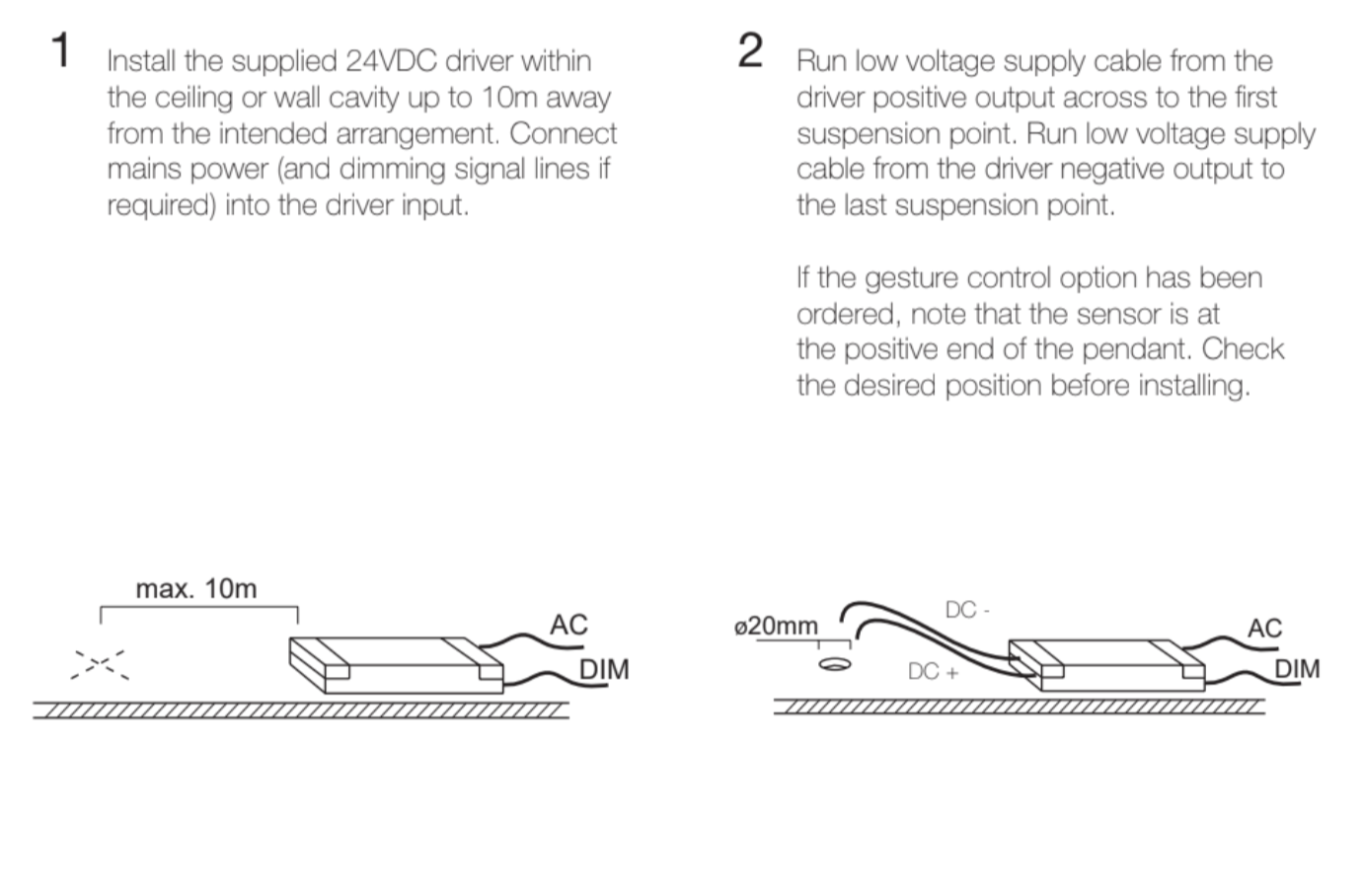 Gallery Linear Pendant, Tumbled Brass, LED, Recessed Mount, IP20