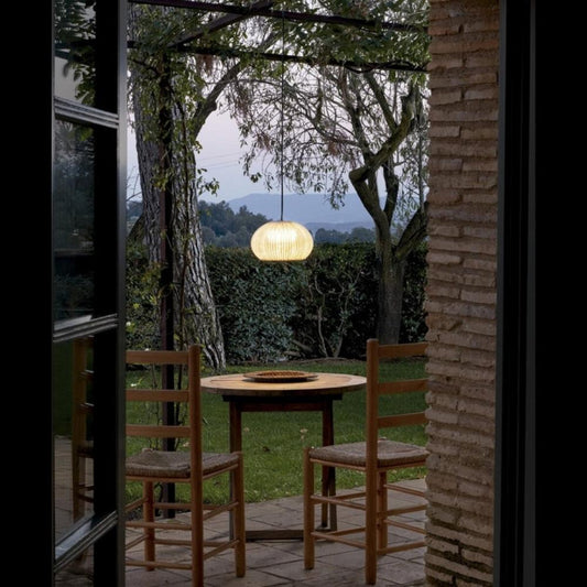 Garota Pendant, Small, Ivory White, LED, 8.4W, On/Off, Plugs In, IP66