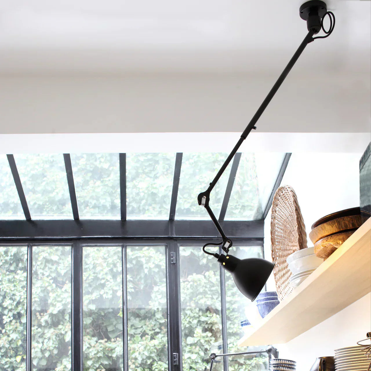 Gras-N302-Pendant-Black-Lighting-Shelves