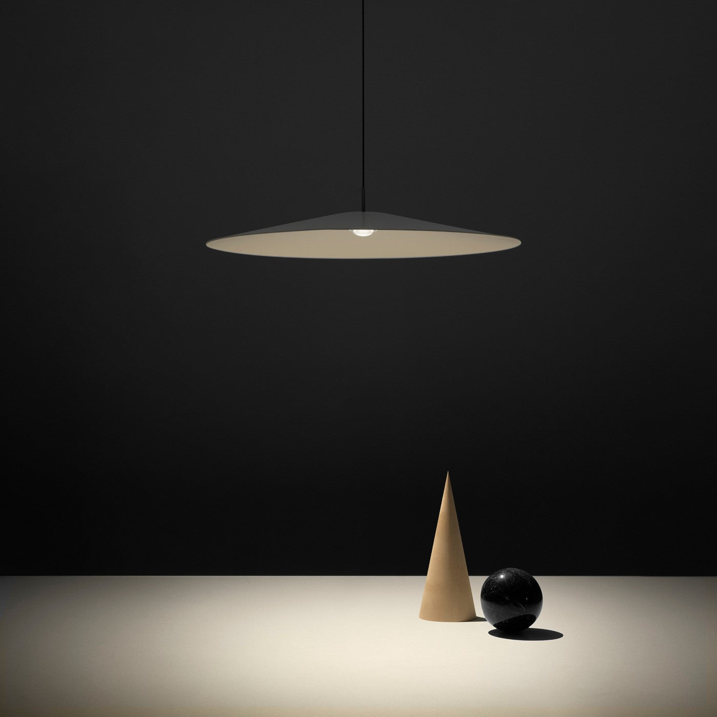Koine Pendant, Acoustic Grey Felt, 110 cm, LED, 26W, Phase Dim, IP20