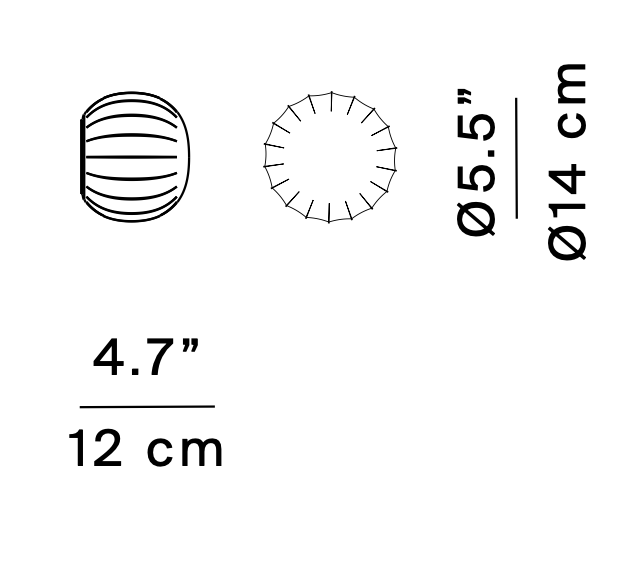 Lita Ceiling, 14 cm, White Glass with White Base, G9, IP20
