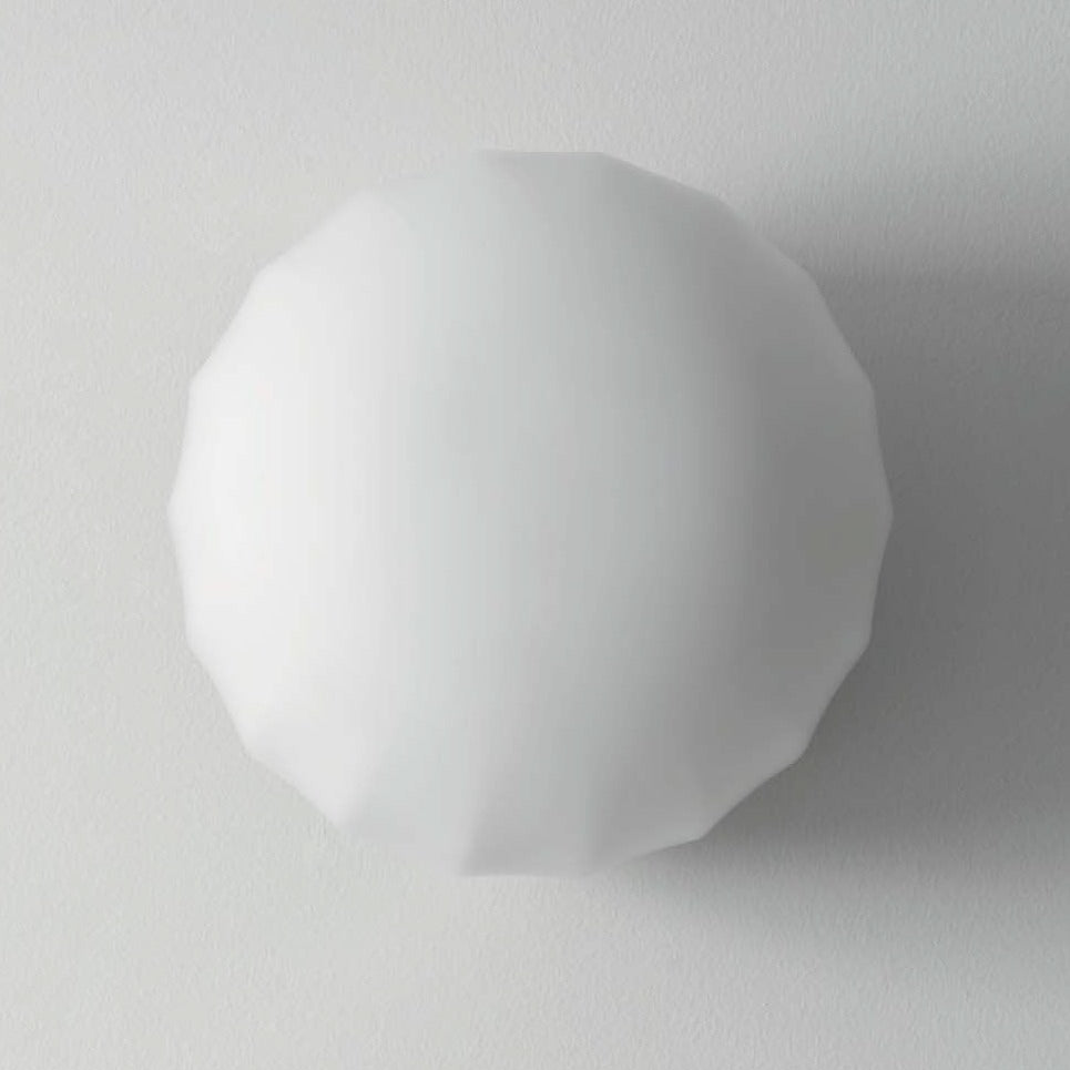 Lita Pendant, 14 cm, White Glass with Ash Wood Cap, G9, IP20