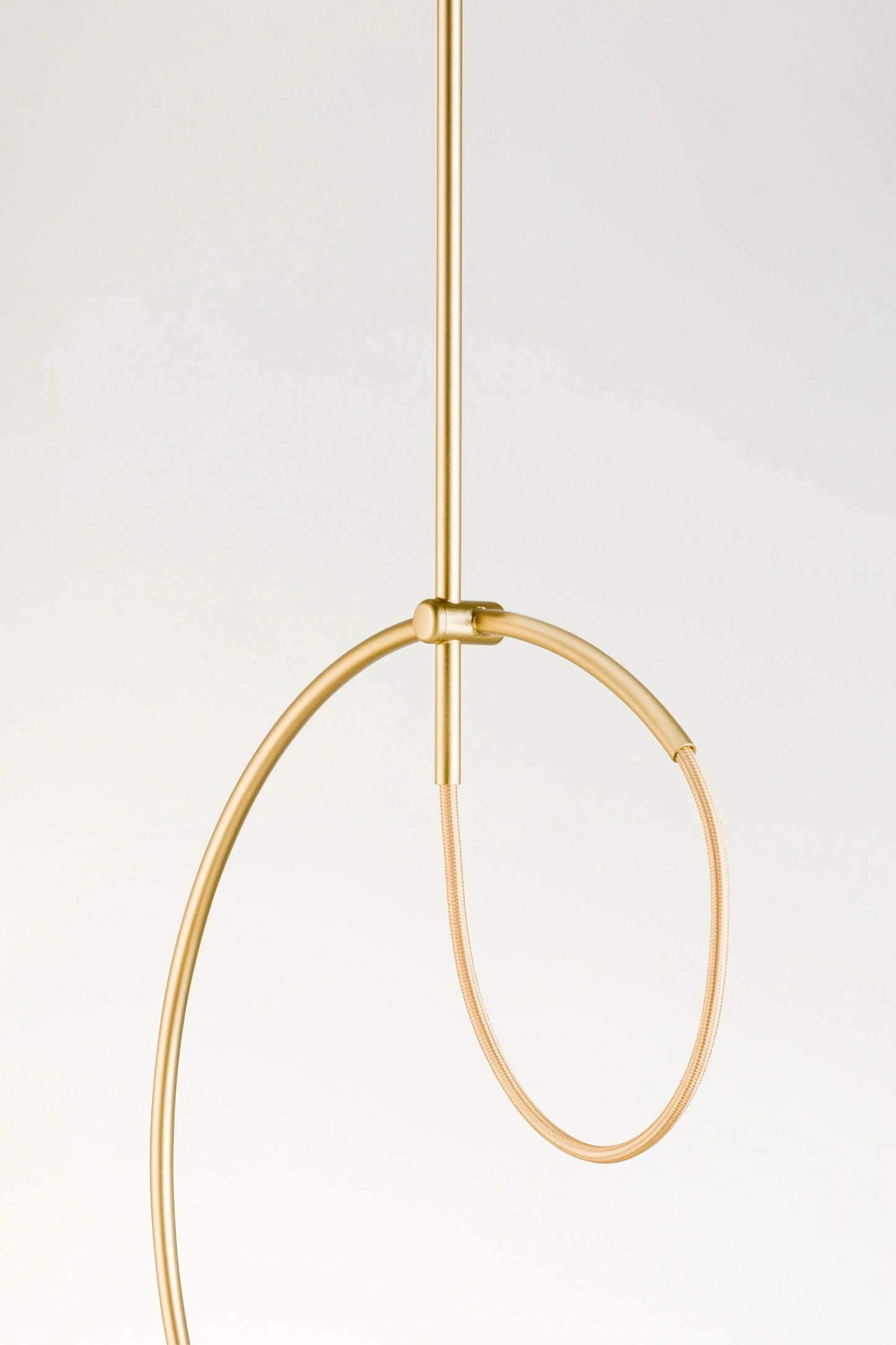 Loop Pendant, 6 Light Cluster, White Glass with Gold, LED, Triac Dim, IP20
