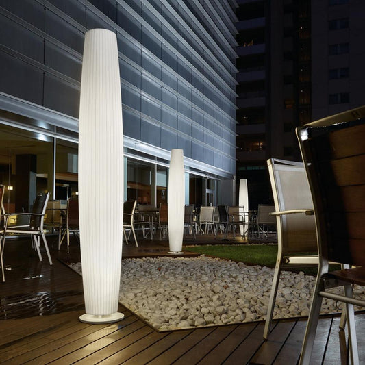 Maxi Floor Lamp, White Poly, LED, On/Off, IP66