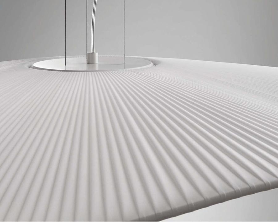Mediterrania Ceiling, 105 cm, White Ribbons, LED, 17.1W, Triac Dim, IP20