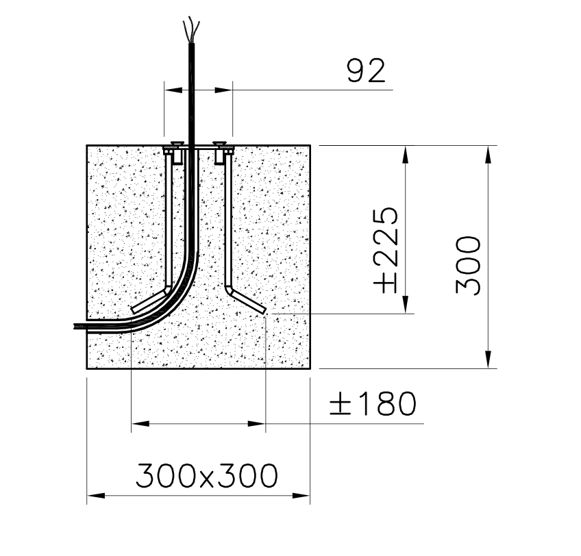 Moai Bollard, 60 cm, Cement, LED, 6.5W, Triac Dim, IP66