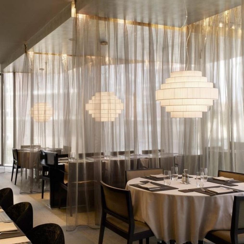 Mos Pendant, 90 cm, White Ribbons, E27, IP20