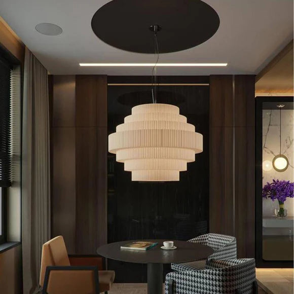Mos Pendant, 90 cm, White Ribbons, E27, IP20