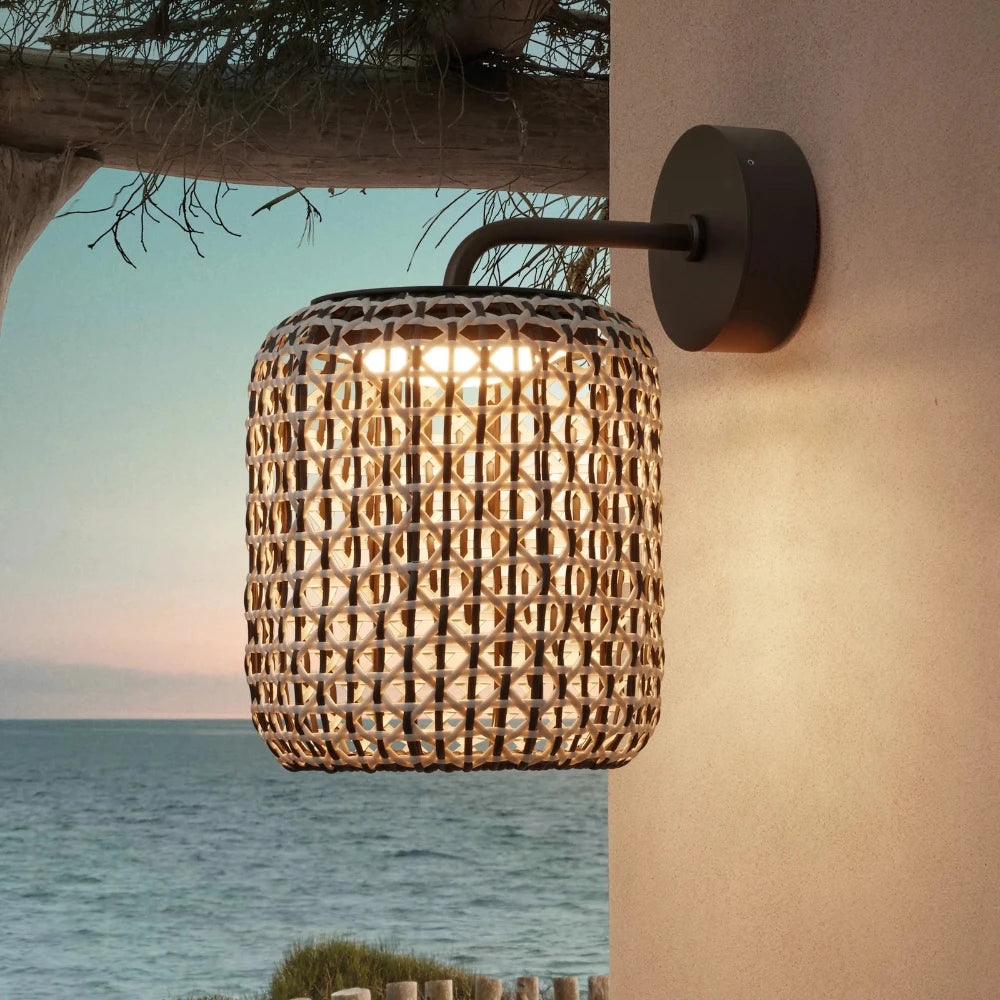 Nans Wall, Small, Brown, LED, 8W, Triac Dim, IP54