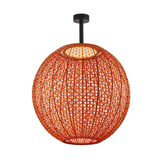 Nans Ceiling, Sphere, 80 cm, Red, LED, 24W, Triac Dim, IP54