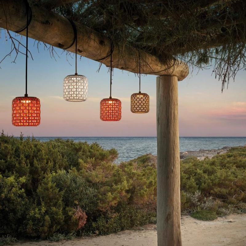 Nans Pendant, Triple Cluster, Beige, LED, 28.5W, Triac Dim, IP54