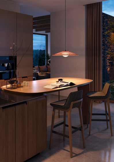 Nans Pendant, Cone, Brown, LED, 8W, Triac Dim, IP54