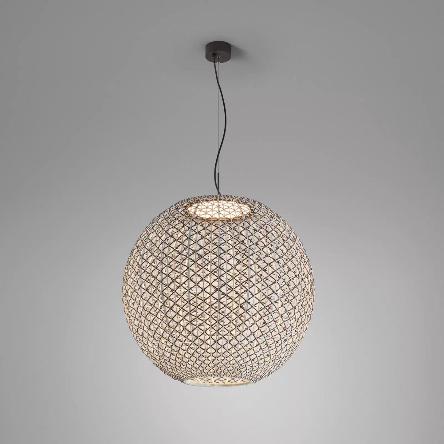 Nans Pendant, Sphere, 80 cm, Brown, LED, 14W, Triac Dim, IP54