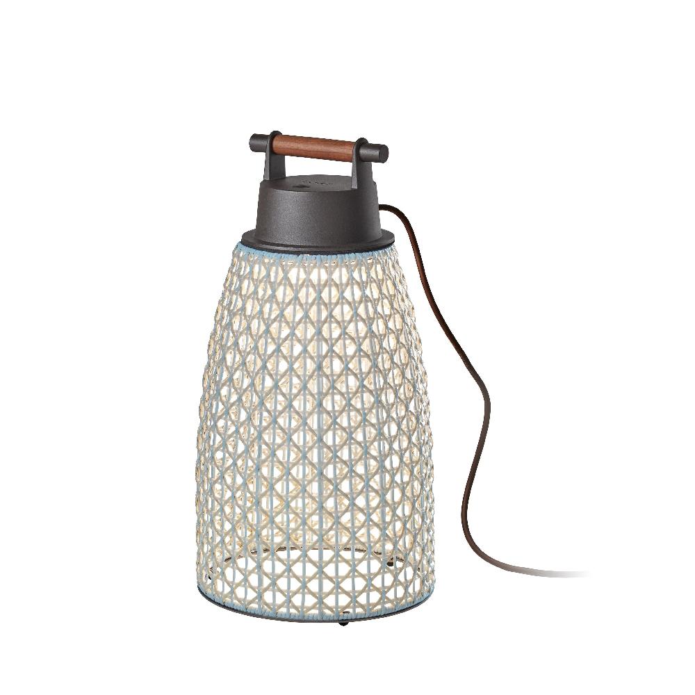 Nans Table, Cone, 49 cm, Beige, LED, 6.3W, Touch Dim, Plugs In, IP54