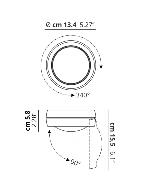 Nautilus Ceiling, Adjustable Spot, White, LED, Triac Dim, IP20
