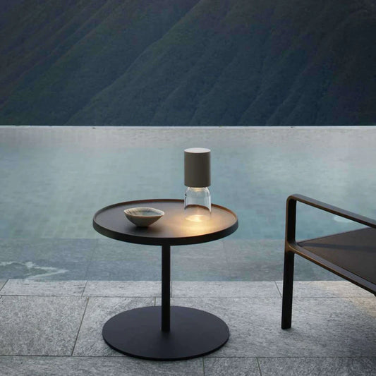 Nui Mini Wireless Table, Grey Shade, LED, Touch Dim, IP54