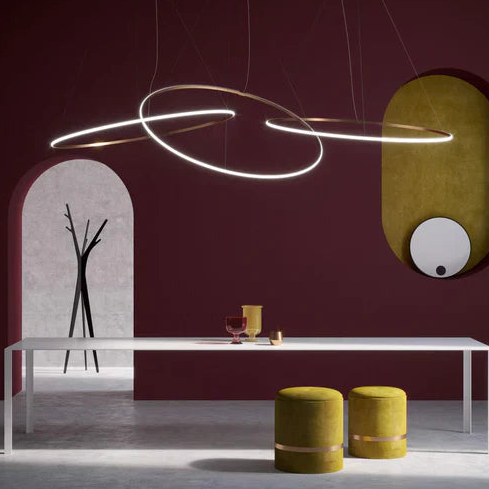 Olympic Pendant Triple, White, LED, Push, 1-10v or DALI Dim, IP40