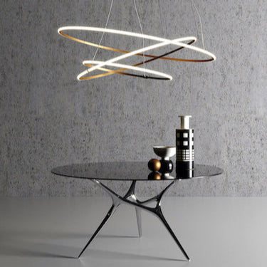 Olympic Pendant Triple, White, LED, Push, 1-10v or DALI Dim, IP40