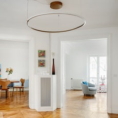 Olympic Pendant Triple, White, LED, Push, 1-10v or DALI Dim, IP40